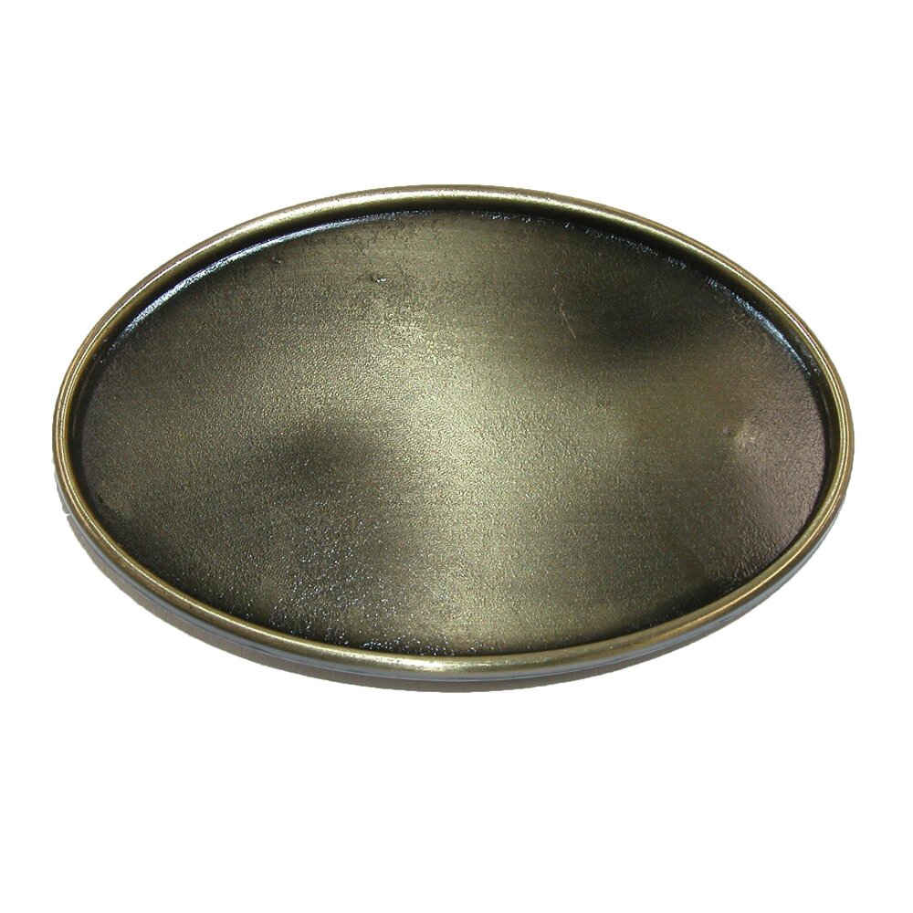 9408 Blank Oval Belt Buckle, Bronze